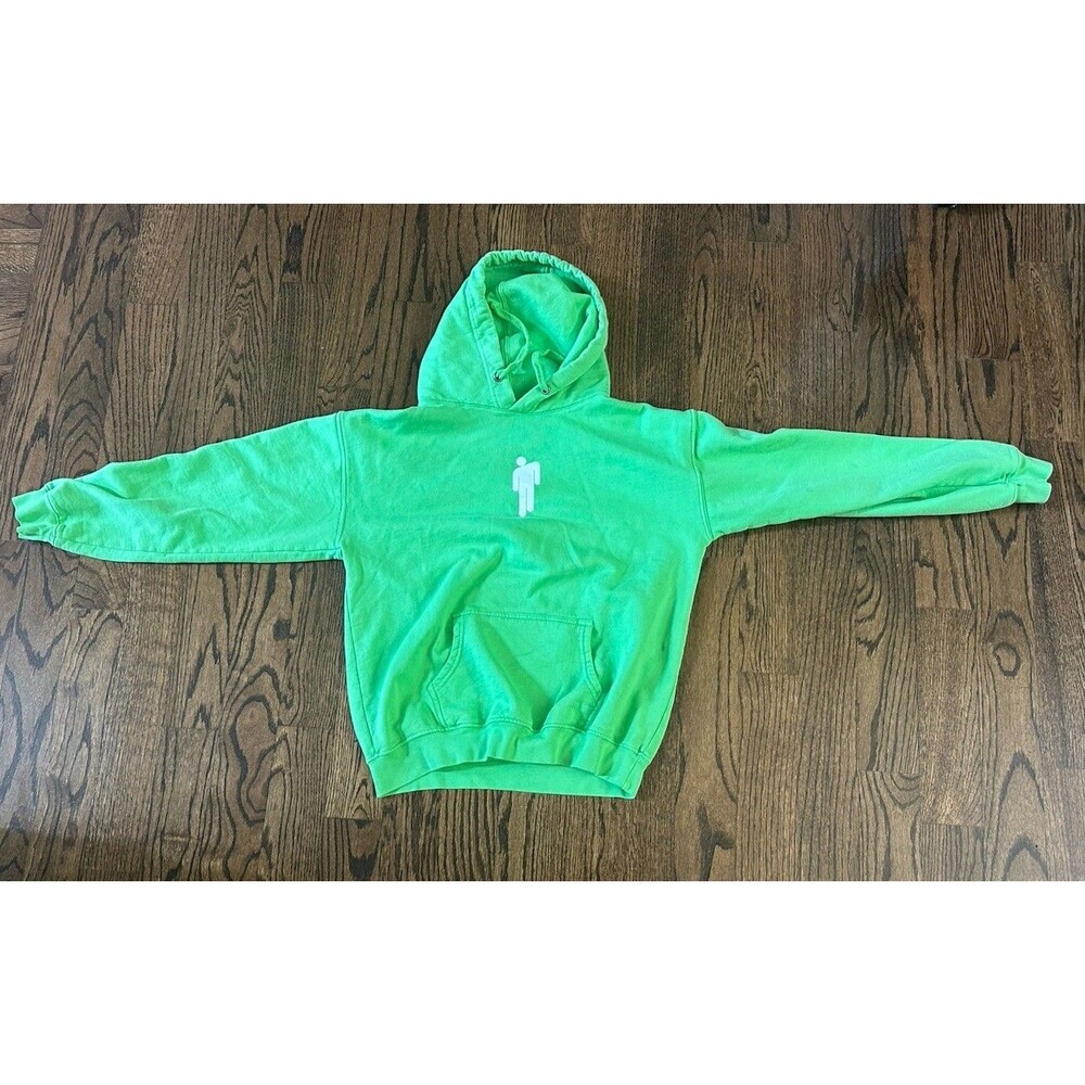 Billie Eilish Hoodie Green World Tour Hoodie 2020 Concert Merch Unisex Sz Small